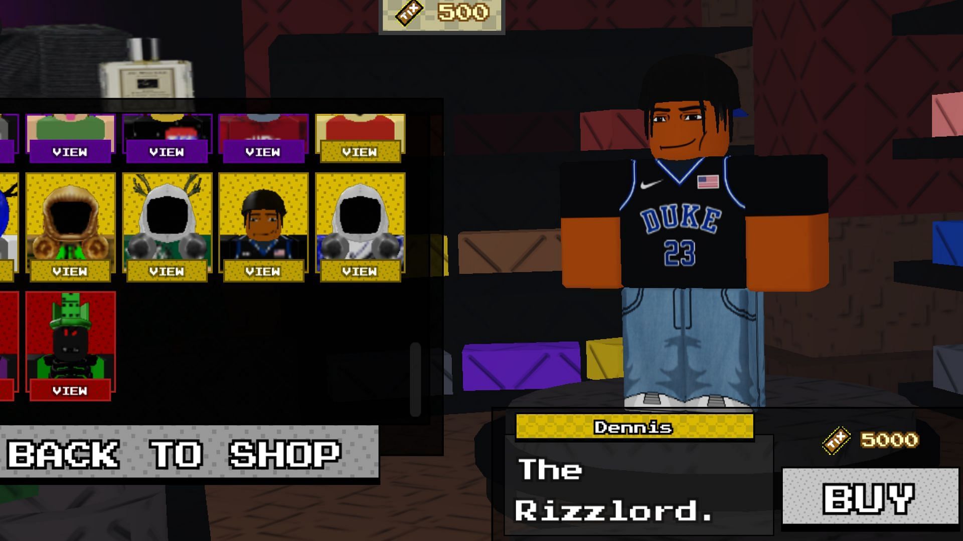 Use Tix to buy new Skins (Image via Roblox)